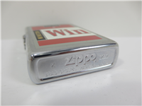 WINSTON Vintage Cigarette Pack Design Brushed Chrome Lighter (Zippo, 1999)