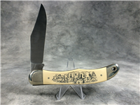 Schrade+ USA Scrimshawed Limited Edition Kachina Dancer Folding Hunter