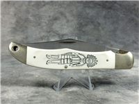 Schrade+ USA Scrimshawed Limited Edition Kachina Dancer Folding Hunter