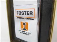 L.B. FOSTER CO. Rail & Track Accessories Polished Chrome Slim Advertising Lighter (Zippo, 1976)
