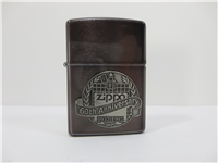 60TH ANNIVERSARY Brushed Midnight Chrome Lighter with Pewter Emblem in Collectors Tin (Zippo, 1992)
