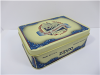 60TH ANNIVERSARY White Nickel Lighter with Pewter Emblem in Collectors Tin (Zippo, 1992)