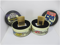 Brickyard 400 Indianapolis 500 Brushed Brass Lighter Set in Collectors Tin  Zippo 1994)