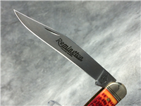 REMINGTON NEW TANG Red Orange Jigged 5" Toothpick Bullet Knife