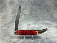 REMINGTON NEW TANG Red Orange Jigged 5" Toothpick Bullet Knife