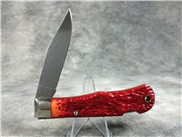 REMINGTON NEW TANG Red Orange Jigged 4-1/2" Lockback Bullet Knife