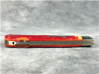 REMINGTON NEW TANG Red Orange Jigged 4-1/2" Lockback Bullet Knife