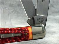 REMINGTON NEW TANG Jigged Red Orange Trapper Bullet Knife