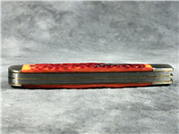 REMINGTON NEW TANG Jigged Red Orange Trapper Bullet Knife