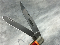 REMINGTON NEW TANG Jigged Red Orange Trapper Bullet Knife