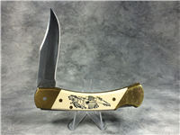 Schrade+ USA Scrimshawed Limited Edition Lockback 