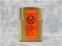 SILVER BLONDE Brushed Brass Lighter (Zippo, Petty Pretty Girl Collection Series II, 2000)