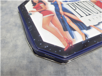 ZIPPO SALUTES PINUP GIRLS Polished Chrome Lighter Set of 4 in Collectors Tin (Zippo, 1996)