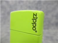 ZIPPO LOGO Neon Yellow Lighter (Zippo, 28887ZL, 2015)