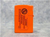 SOLID/PLAIN Neon Orange Lighter (Zippo, 2888, 2015)