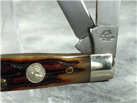 QUEEN CUTLERY CO # 26 Brown Jigged Bone Stockman