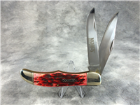 MARBLE'S QUALITY KNIVES MR129 Red Jigged Bone Folding Hunter Knife *Discontinued*