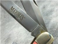 MARBLE'S QUALITY KNIVES MR129 Red Jigged Bone Folding Hunter Knife *Discontinued*