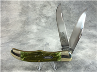 MARBLE'S QUALITY KNIVES MR188 Green Jigged Bone 2-Blade Folding Hunter Knife