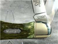 MARBLE'S QUALITY KNIVES MR188 Green Jigged Bone 2-Blade Folding Hunter Knife