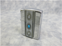 Rare TOTEM POLE Southwestern Turquoise Emblem Lighter (Zippo, 707, 2004)