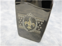 FLEUR DE LIS Laser Engraved Black Ice Butane Lighter (Zippo, 30054)