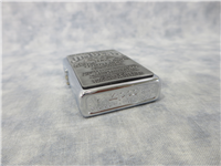 JIM BEAM LABEL Pewter Emblem Polished Chrome Lighter (Zippo, 1998)