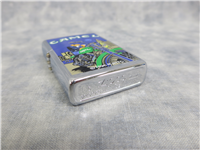 JOE CAMEL MOON & MOTORCYCLE Poished Chrome Lighter (Zippo, 1998)