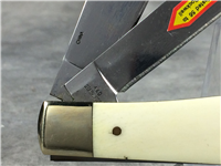 NATIONAL RIFLE ASSOCIATION NRA 2nd Amendment Smooth White Bone Trapper Knife