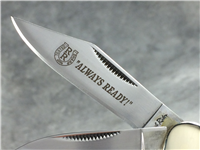 ROUGH RIDER RR 198 Smooth White Bone 3-1/4" 2-Blade Barlow