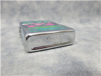 VARIED GEOMETRICS Polished Chrome Lighter (Zippo, #326, 1993)