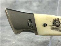 1981 I-XL SCHRADE WOSTENHOLM Scrimshaw Ship Design Limited Edition Knife Set