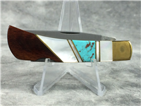 CAMILLUS SWORD BRAND Wood / Celluloid Folding Lockback