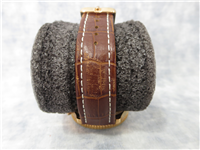 STAUER 15904 Men's FLYBOY 1916 10 ATM Rose Gold/Brown Leather Chronograph Watch