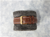 STAUER 15904 Men's FLYBOY 1916 10 ATM Rose Gold/Brown Leather Chronograph Watch