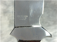 TROPHY LINE CARL SCHLIEPER Wood 11-7/8" Bowie Knife With Sheath