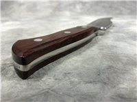 TROPHY LINE CARL SCHLIEPER Wood 11-7/8" Bowie Knife With Sheath