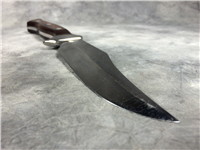 TROPHY LINE CARL SCHLIEPER Wood 11-7/8" Bowie Knife With Sheath