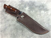 TROPHY LINE CARL SCHLIEPER Wood 11-7/8" Bowie Knife With Sheath