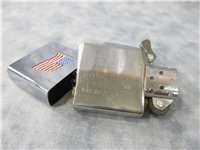AMERICA/FLAG POLE Polished Chrome Lighter (Zippo, 1992)