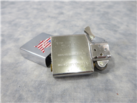USA FLAG MAP Brushed Chrome Lighter (Zippo, 1993)