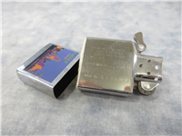 DALLAS TEXAS SKYLINE SUNSET Polished Chrome Lighter (Zippo, 1992)