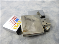 NYPD/AMERICAN FLAG Satin Chrome Lighter (Zippo, 2003)