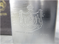 KINGDOM OF HAWAII COAT OF ARMS - 1932 REPLICA Brushed Chrome Lighter (Zippo, 1997)