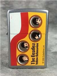 THE BEATLES YELLOW SUBMARINE Satin Chrome Lighter (Zippo 205YS.525, 2000)