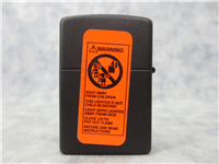 ORIENTAL TIGER Matte Black Lighter (Zippo, #218, 2004)