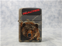 BEAR FACE Matte RealTree Lighter (Zippo, #451, 2004)