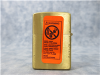 FLYING AMERICAN EAGLE Emblem Brushed Brass Lighter (Zippo, 1999)