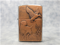 BIRD DOG Copper Emblem Brushed Chrome Lighter (Zippo, #20880, 2005)