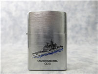 USS BUNKER HILL CG-52 Brushed Chrome Lighter (Zippo, 2007)